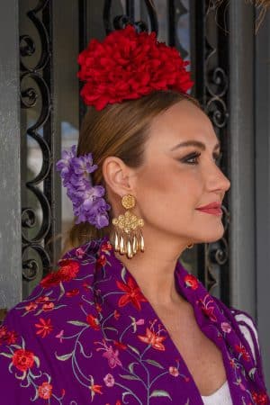 Peonía doble teñida