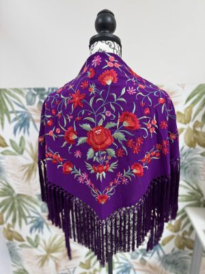 Mantoncillo clavelinas morado