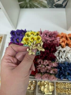 Broche tres mariposas