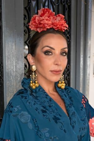 Mantoncillo Marbella azul petróleo