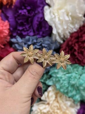 Broche girasol triple