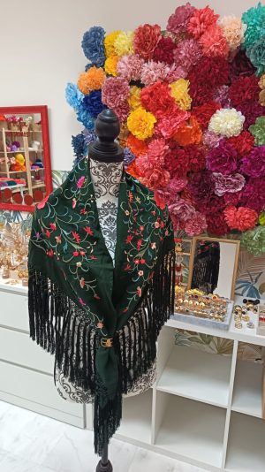 Mantoncillo Rosal verde botella