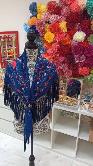 Mantoncillo Rosal azul marino